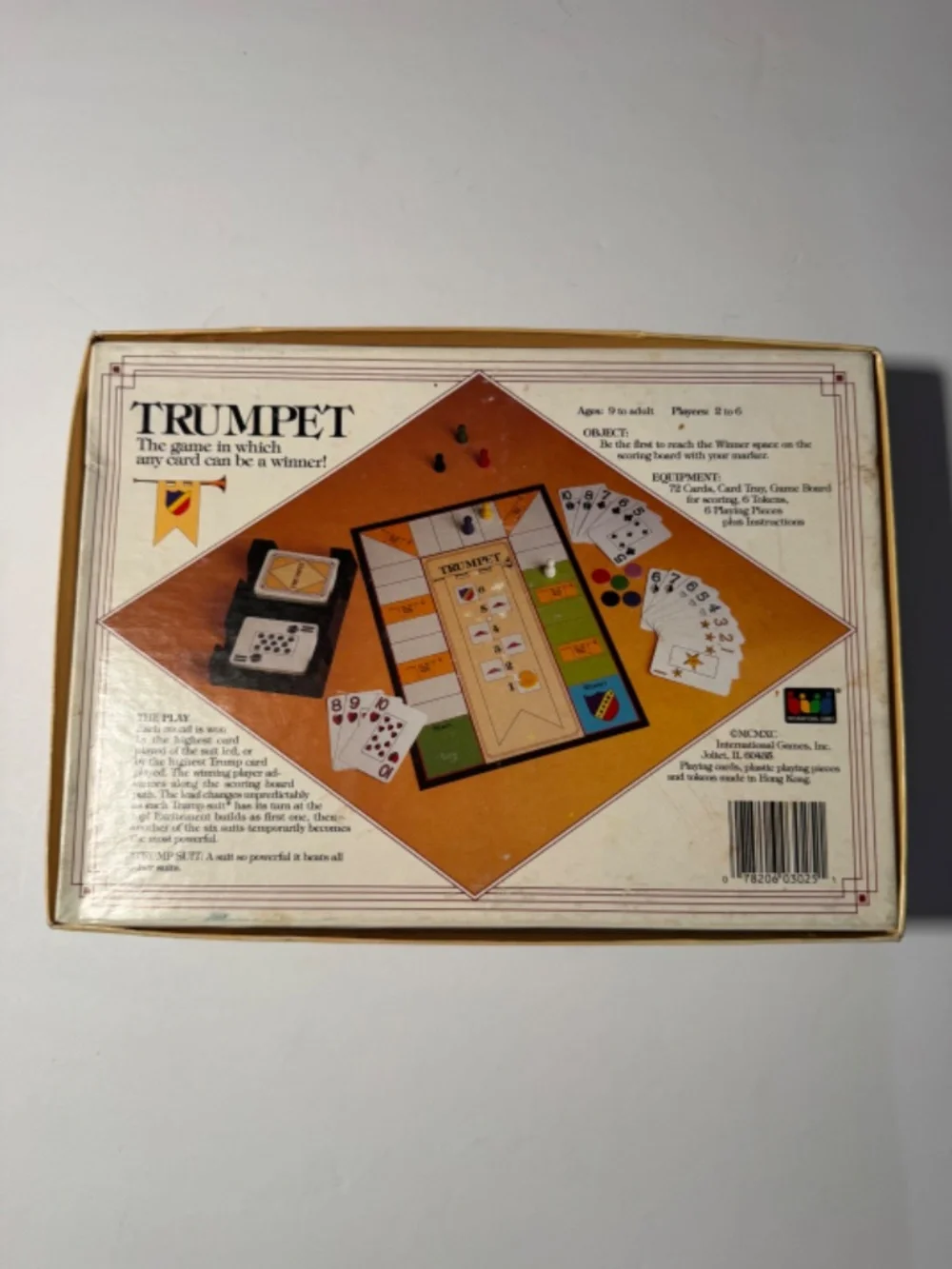 Vintage 1990 The Trumpet Game Card Board Game 2-6 Players International Games